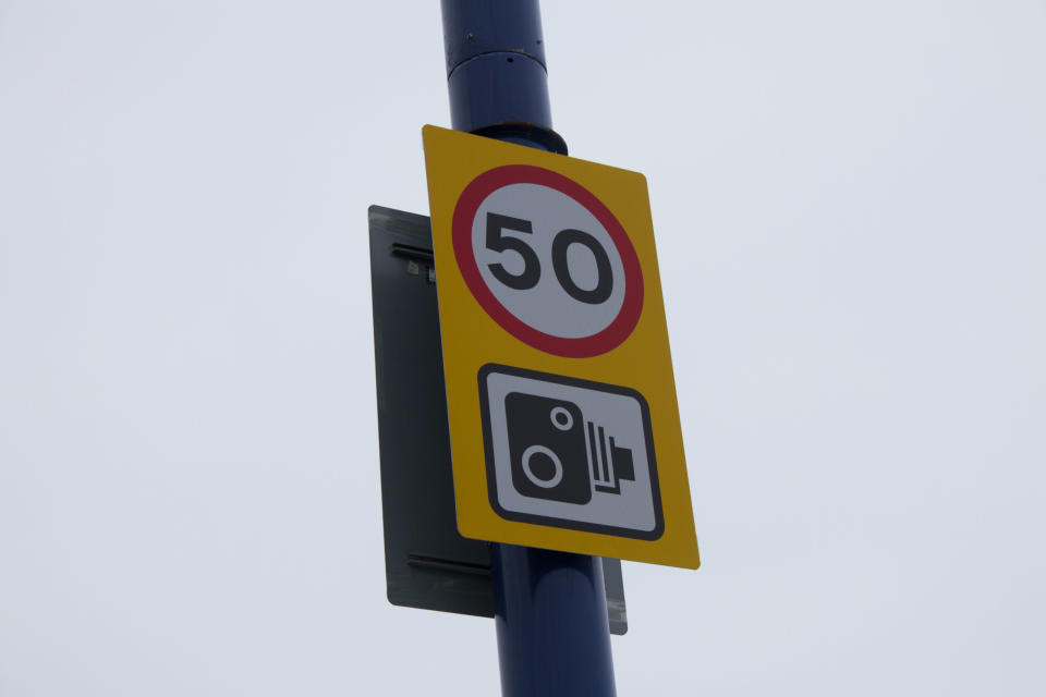 Speed Camera Warning Sign