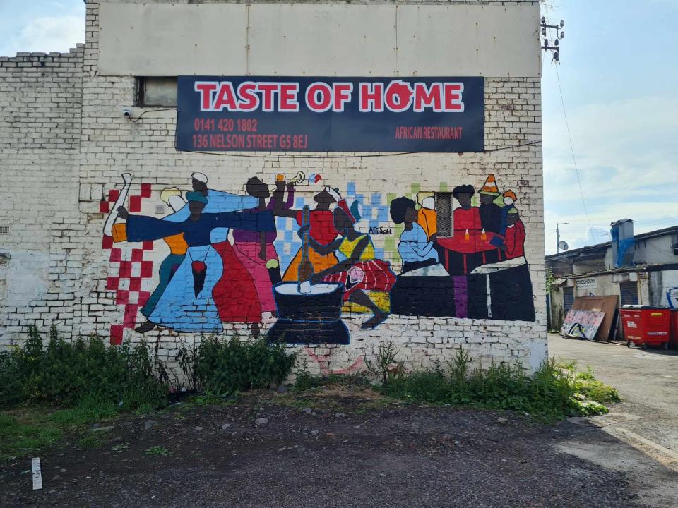 afro scot mural glasgow