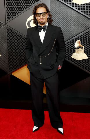 <p>Matt Winkelmeyer/Getty</p> Maluma at the 2024 Grammys