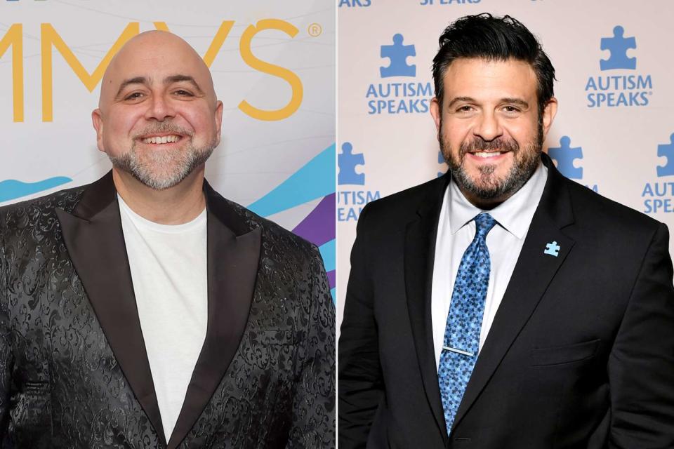 <p>Emma McIntyre/Getty, Slaven Vlasic/Getty</p> Duff Goldman (left) and Adam Richman (right)