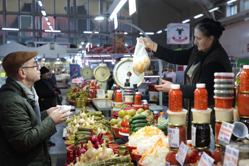 Food market in Saint Petersburg