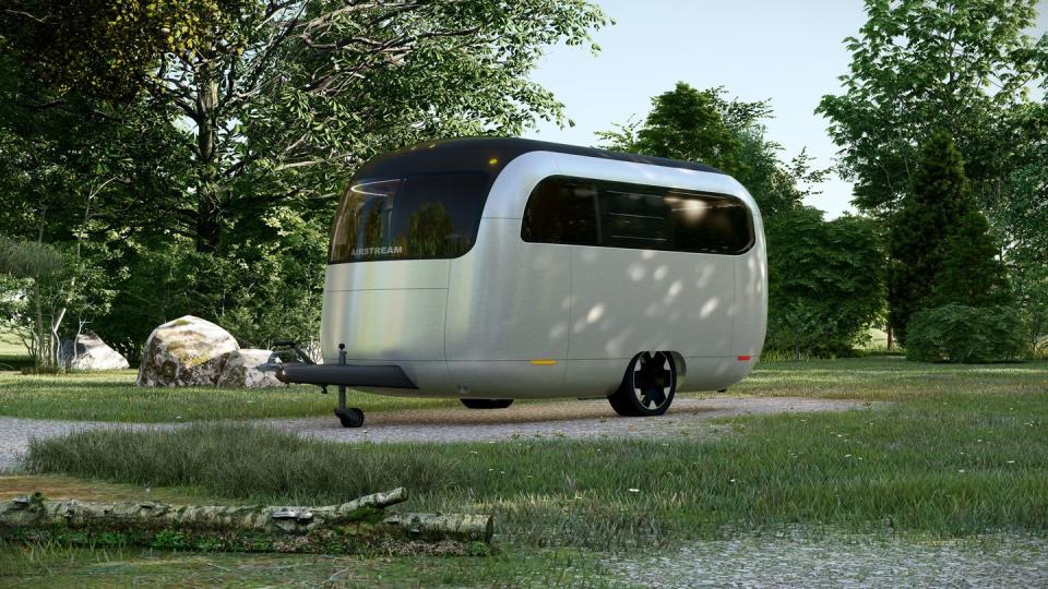 airstream x porsche concept travel trailer