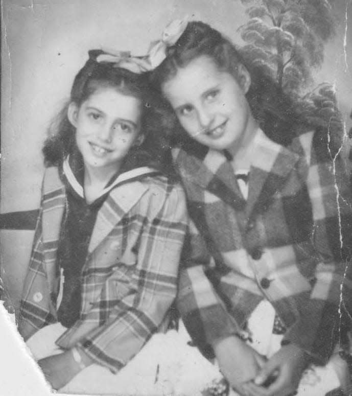 The daughters of Clarence "Bud" and Esther (Ruff) Reed - Sonia Reed (left) and Patty Reed.