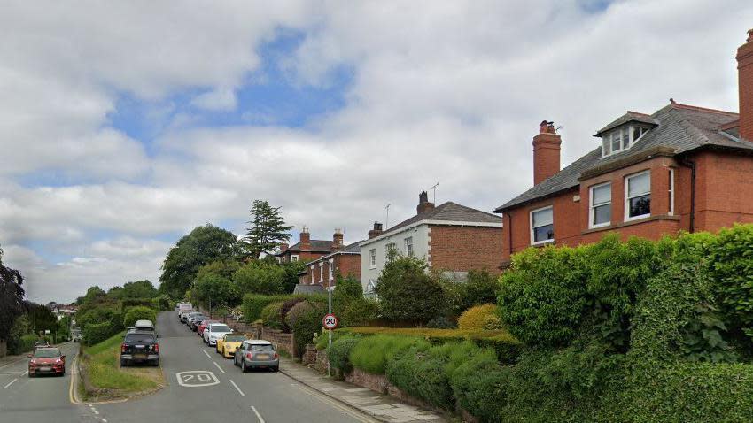 A general view looking down Dee Banks in Chester