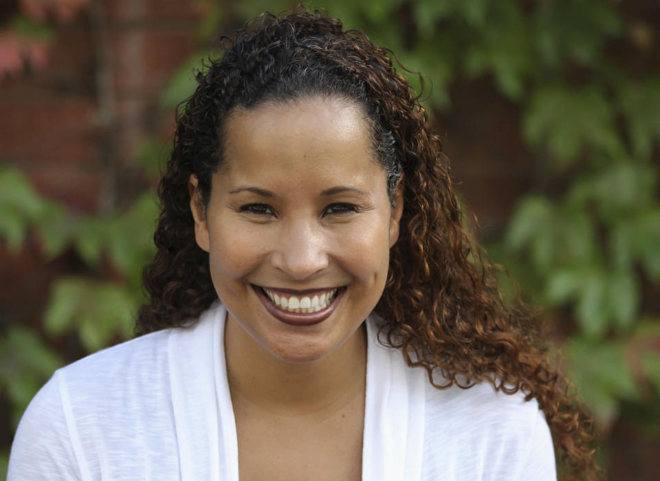 In this undated photo provided by Scripps College, Vanessa Tyson, an associate professor in politics at Scripps College, poses for a photo. Tyson, a 42-year-old political science professor who studies the intersection of politics and the #MeToo movement, went public with her sexual assault accusation against Virginia Lt. Gov. Justin Fairfax on Wednesday, Feb. 6, 2019, saying in a statement that she repressed the memory for years but came forward in part because of the possibility that Fairfax could succeed a scandal-mired governor. (Scripps College via AP)