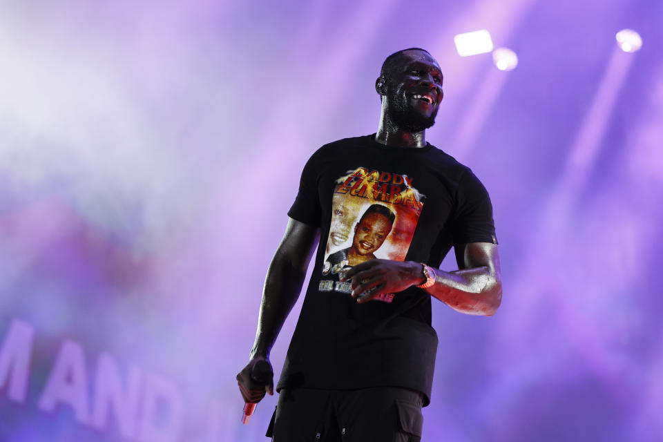 ACCRA, GHANA - SEPTEMBER 24: Stormzy performs on stage during Global Citizen Festival 2022: Accra on September 24, 2022 in Accra, Ghana. (Photo by Jemal Countess/Getty Images for Global Citizen)