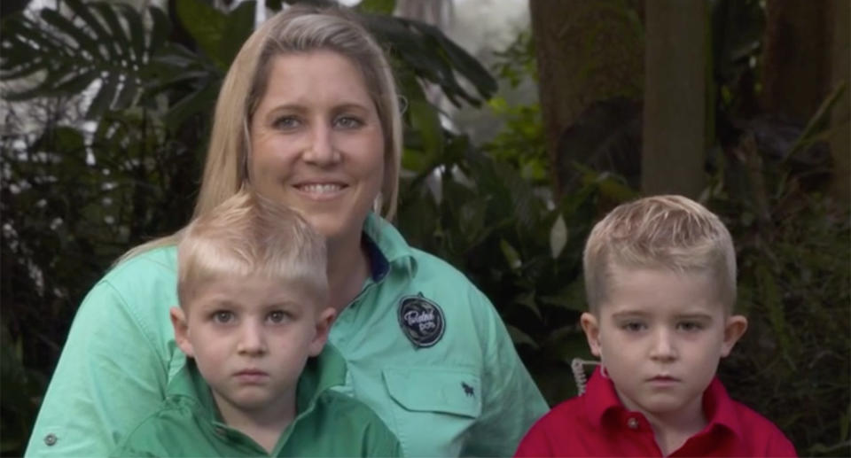 Mum Micha, little brother, Lachy and Ben on Sunrise