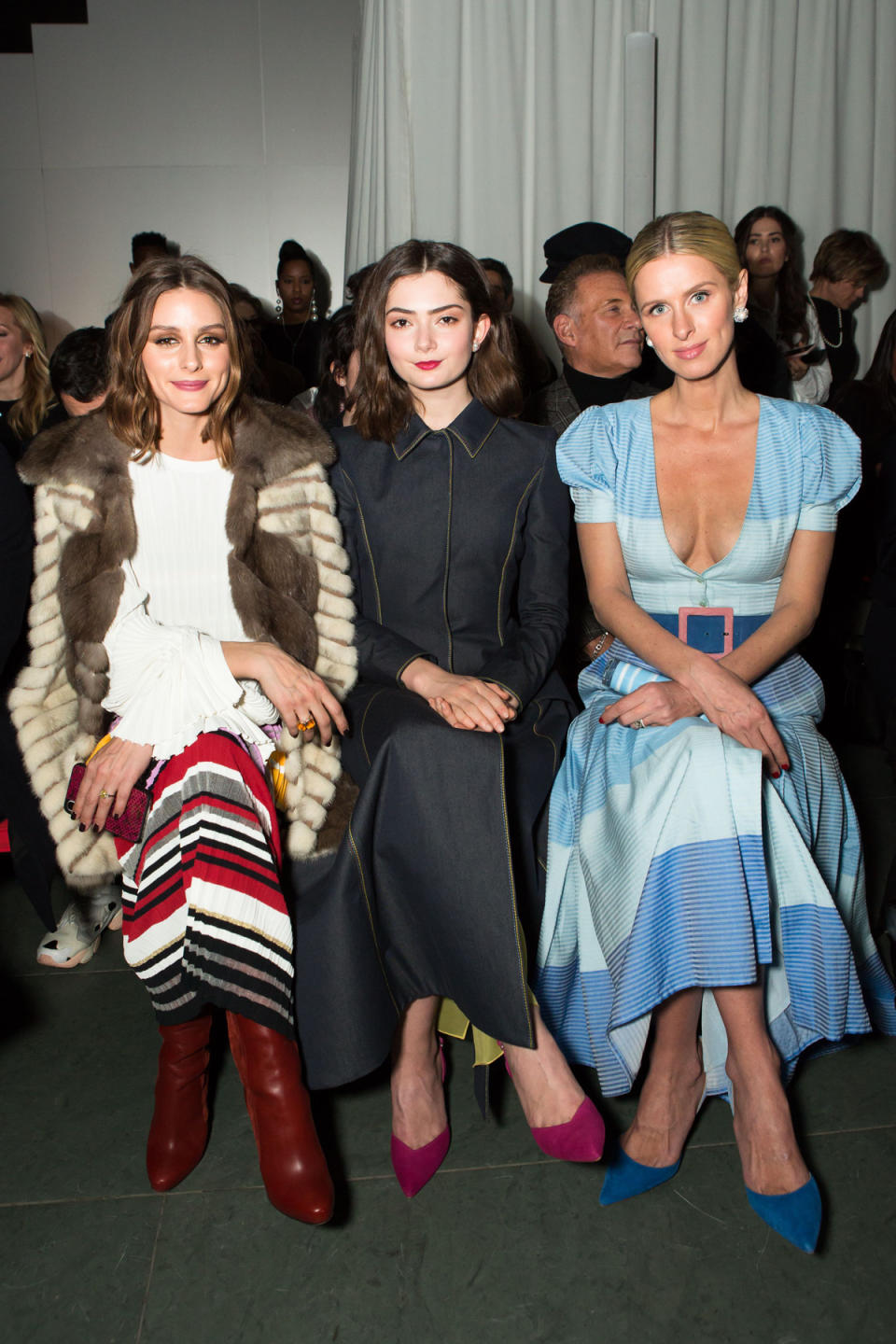 Olivia Palermo, Emily Robinson, and Nicky Hilton