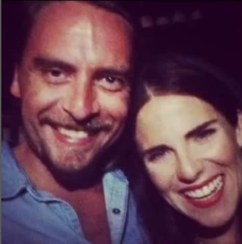 <p>Captura de pantalla Karla Souza Instagram</p> Adrian Olivares y Karla Souza