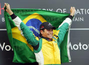 <p>Con el peso siempre de su apellido, el brasileño quiso demostrar que era mucho más que el <em>hijo de</em>. Ganó la Fórmula 3 Sudamericana y Británica y fue segundo en la GP2 Series de 2006, año en el que también se llevó la victoria en las 1000 Millas Brasileñas. (Foto: Adrian Dennis / AFP / Getty Images).</p> 