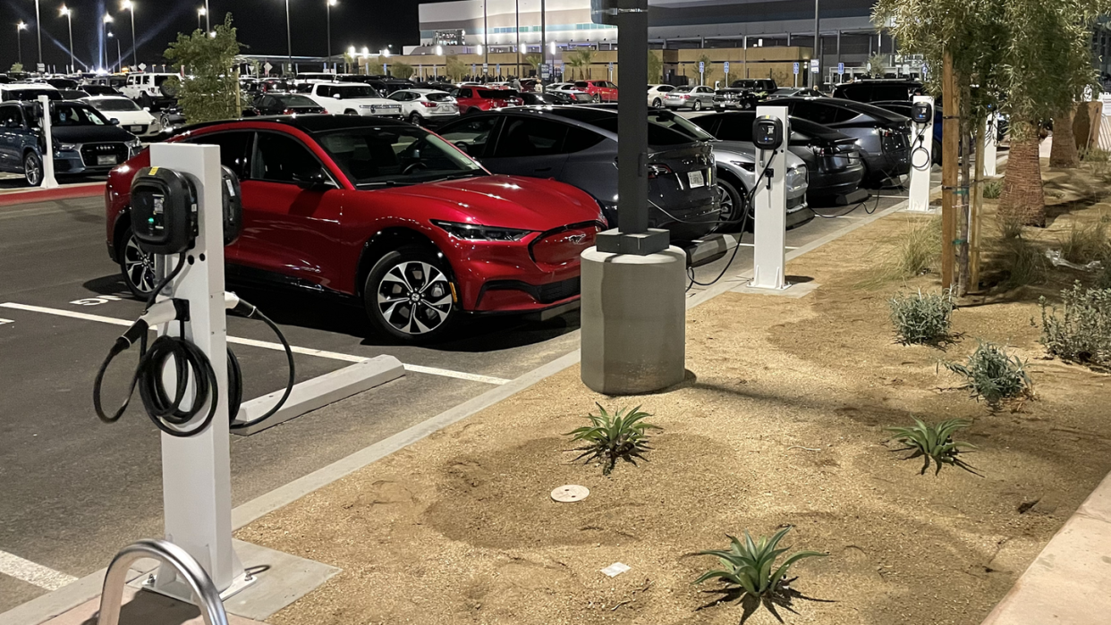 evpassport chargers up and running in parking lot