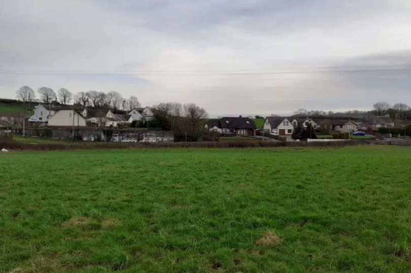 The field where the homes will be built