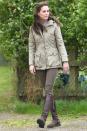 <p><em>May 3, 2017</em><em> —</em> <span class="redactor-invisible-space">While visiting </span>Farms for City Children in Gloucestershire, Kate wore a khaki jacket with her trusty <a href="https://www.goodhousekeeping.com/beauty/fashion/news/a37929/kate-middleton-penelope-chilvers-boots/" rel="nofollow noopener" target="_blank" data-ylk="slk:Penelope Chilvers boots;elm:context_link;itc:0;sec:content-canvas" class="link ">Penelope Chilvers boots</a> <span class="redactor-invisible-space">and a pair of <a href="https://www.goodhousekeeping.com/beauty/fashion/g3612/kate-middleton-best-casual-outfits/?slide=9" rel="nofollow noopener" target="_blank" data-ylk="slk:Zara jeans;elm:context_link;itc:0;sec:content-canvas" class="link ">Zara jeans</a> that you may recognize from her 2016 trip to India with Prince William.</span></p>