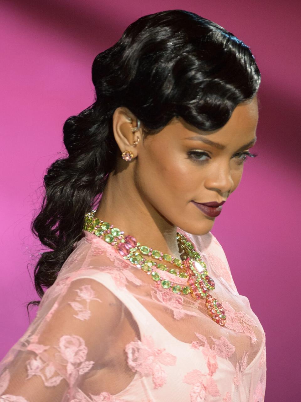 Rihanna performs during the 2012 Victoria's Secret Fashion Show at the Lexington Avenue Armory on November 7, 2012 in New York City