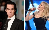 Die feurige Kylie Minogue und der leichenblasse Nick Cave verkörperten sehr treffend die schneewittchenhafte Vergänglichkeit der Schönheit, die sie 1995 in einem gemeinsamen Song behandelten. "Where The Wild Roses Grow" wurde zu einem Kulthit der 90-er und zu Caves bis heute erfolgreichster Single. (Bild: Ian Gavan / Florian Ebener / GI)