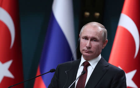 Russian President Vladimir Putin has called for proof of Russia's involvement in the attack (REUTERS/Umit Bektas)