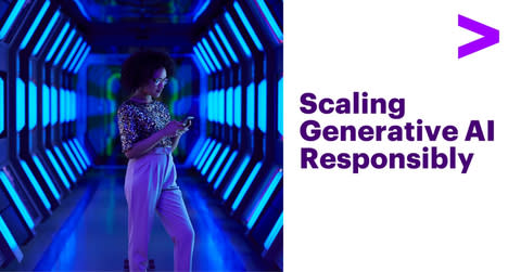 Accenture continues to expand its capability to assess, design, implement, scale and monitor AI systems in a responsible way to help its clients across industries drive value and growth. (Graphic: Business Wire)