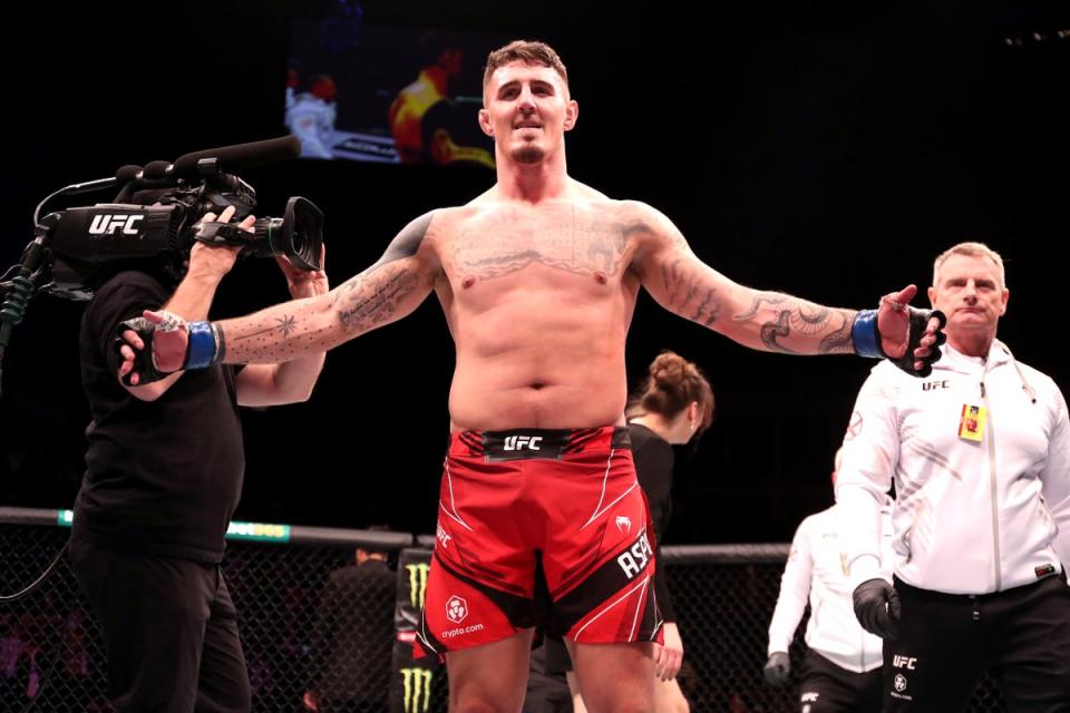 Tom Aspinall produced a clinical display in the UFC London main event in March (Kieran Cleeves/PA) (PA Wire)