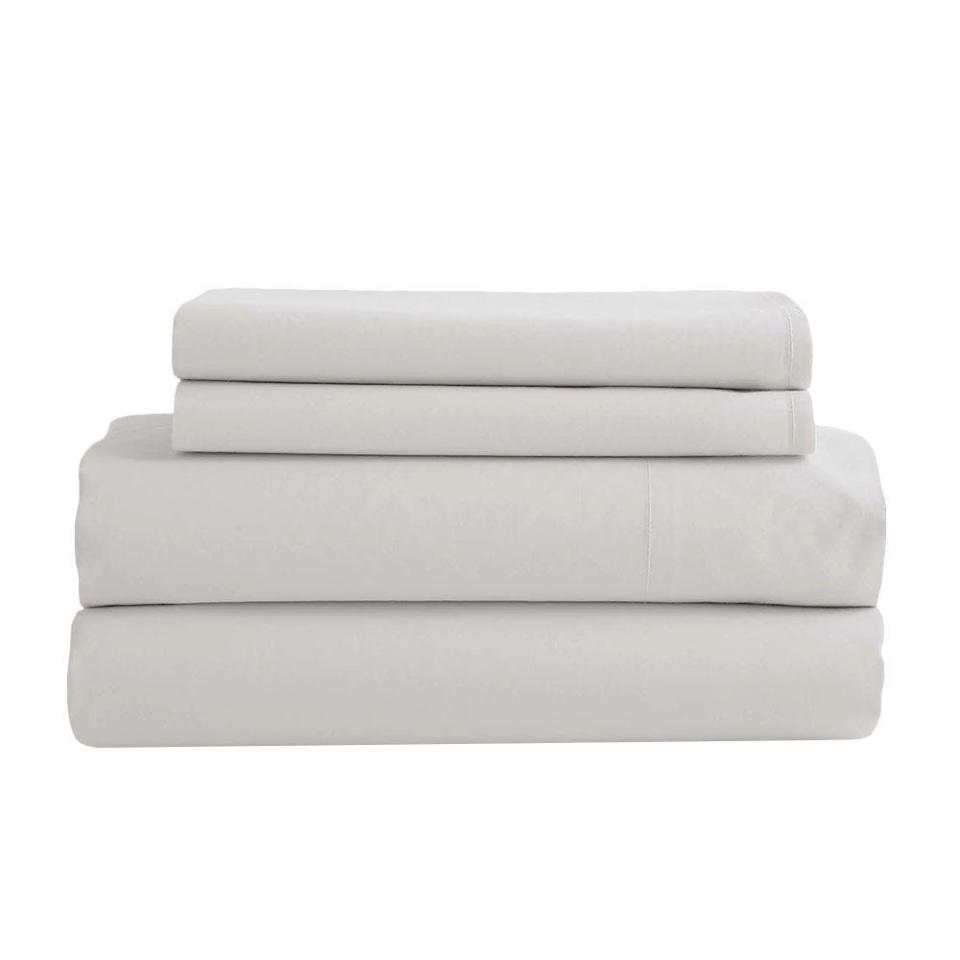 4) Organic Cotton Percale Sheet Set