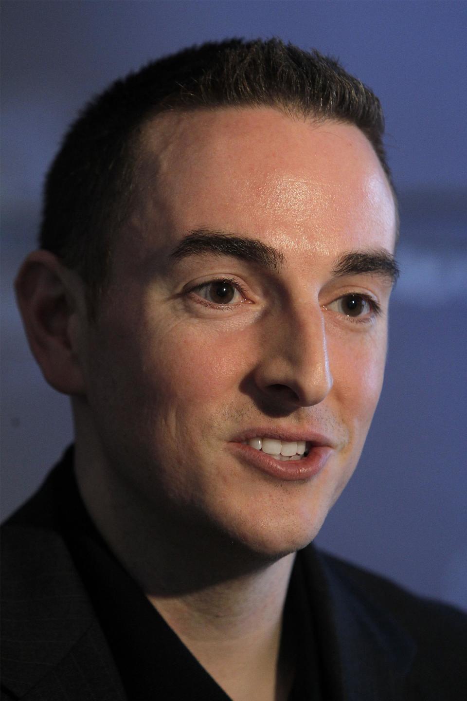 Memphis Grizzlies new chairman Robert Pera speaks at a press conference in Memphis, Tenn., Monday, Nov. 5, 2012. The new chairman of the Grizzlies said he "fully understands" that the people of Memphis really own the NBA team, even though he's the controlling owner. (AP Photo/Lance Murphey)