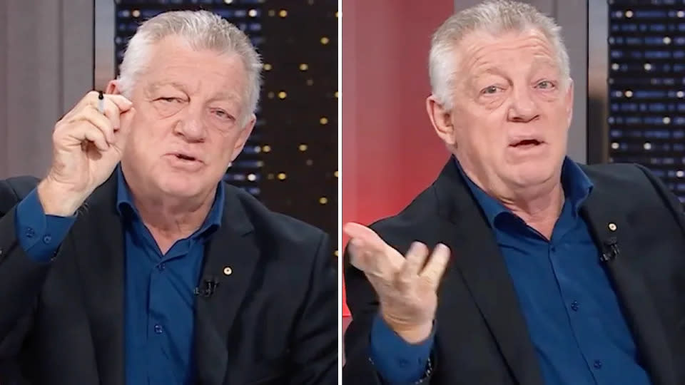 Phil Gould has indicated he will contest the fine handed down by the NRL for his on-air swipe on Channel Nine. Pic: Nine