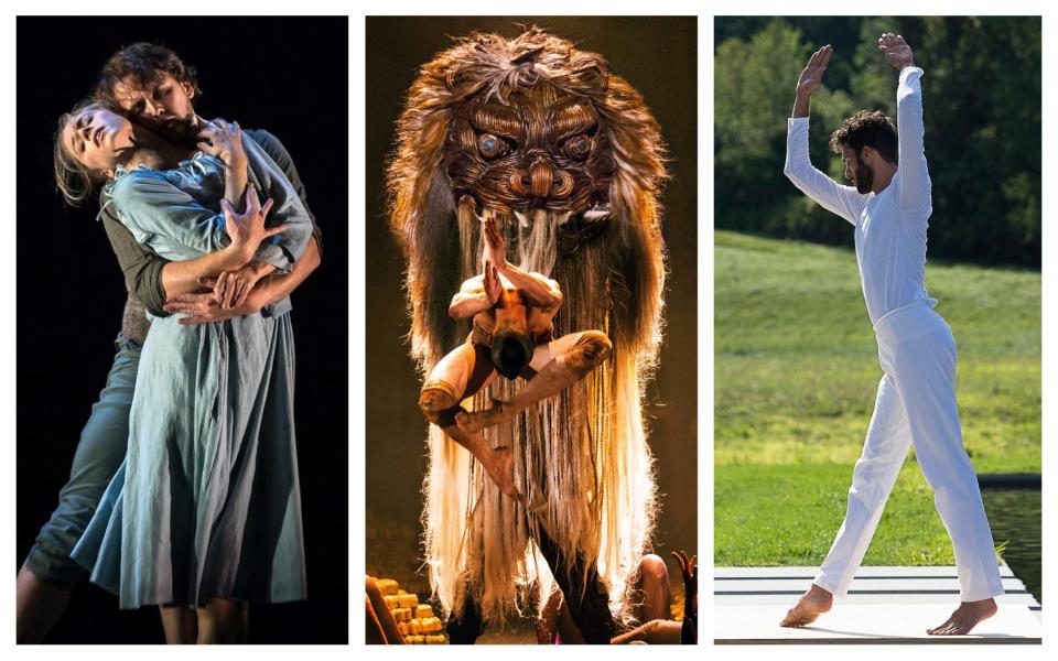 From left: Scottish Ballet's The Crucible, Peacock Contemporary Dance Company's Rite of Spring, Trisha Brown Dance Company - Christopher Duggan/Andy Ross