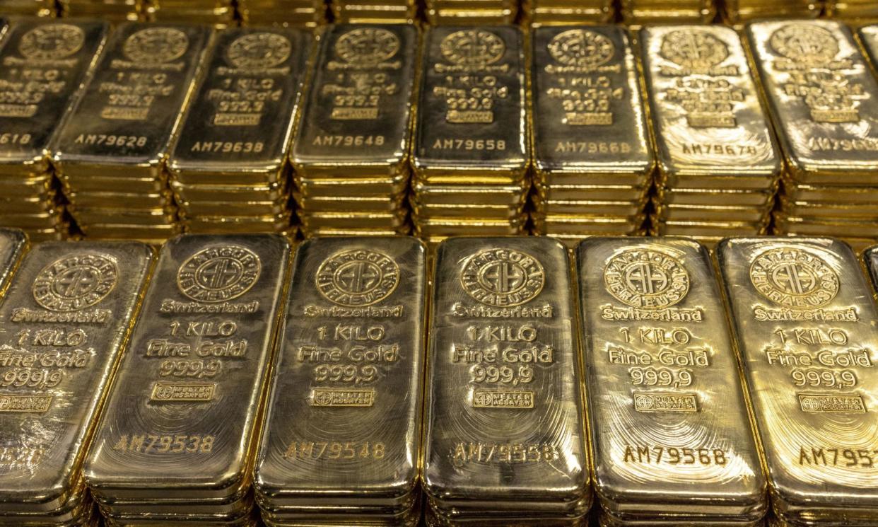 <span>Gold is seen as a reliable store of value during periods of political and financial uncertainty.</span><span>Photograph: Denis Balibouse/Reuters</span>