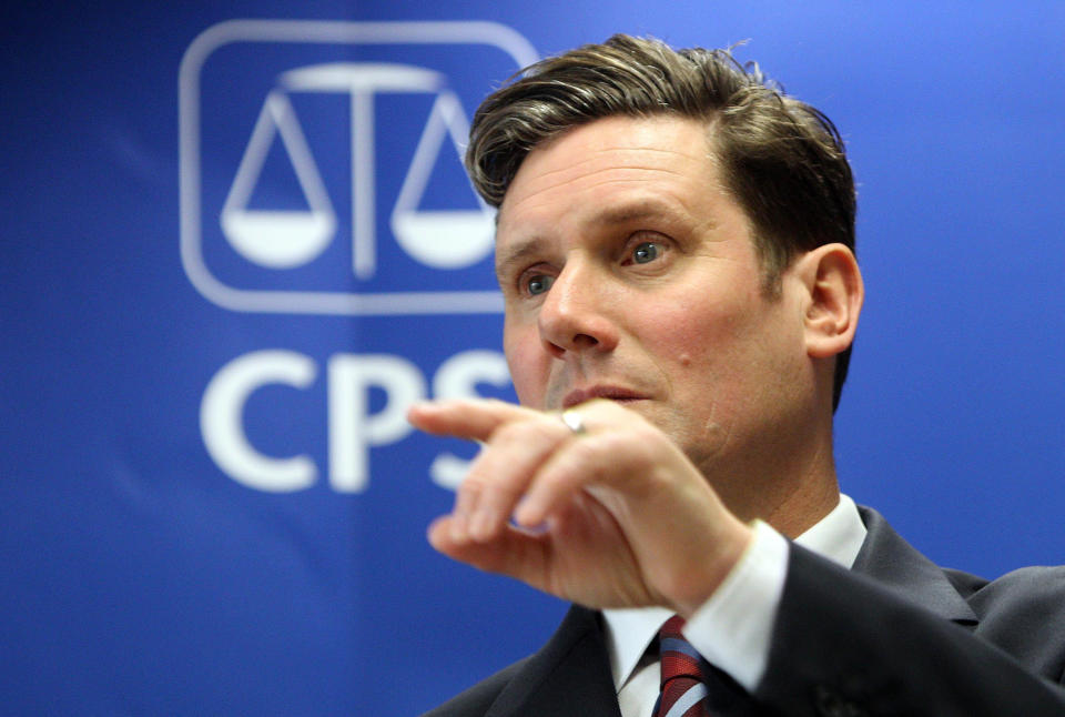 Keir Starmer QC, the director of public prosecutions, publishes his final guidelines on prosecutions for assisted suicide at the CPS at Ludgate Hill.