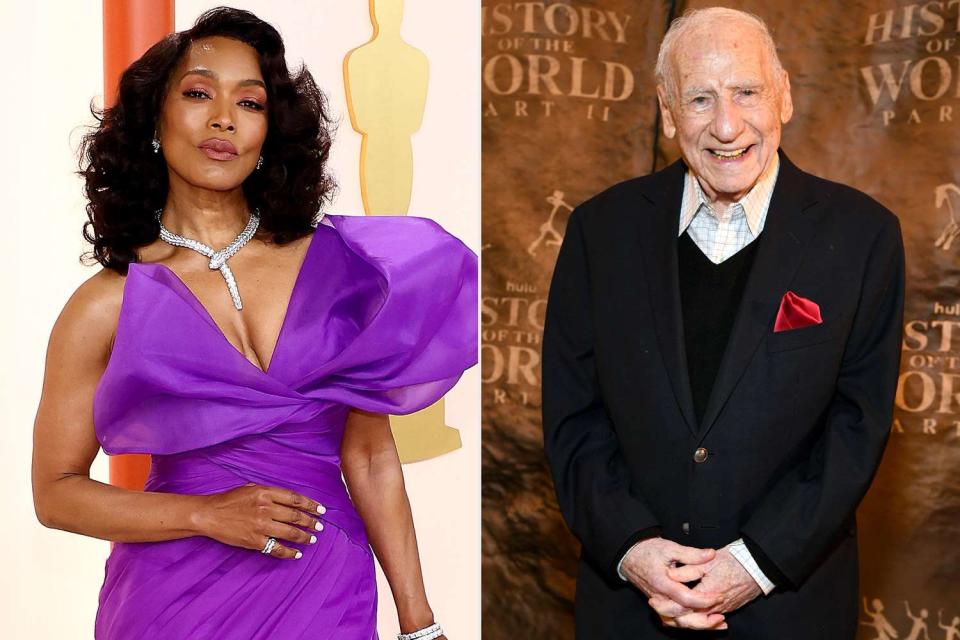 <p>Arturo Holmes/Getty; Jon Kopaloff/GA/The Hollywood Reporter</p> Angela Bassett and Mel Brooks