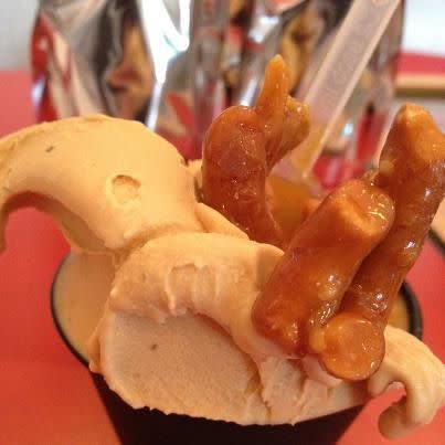 Cigar-smoked caramel ice cream. <i>Credit: Chin Chin Labs</i>