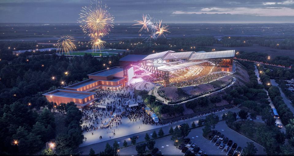 Construction is set to start later this year on the Sunset Amphitheater proposed to be built at SW 15 and Sara Road in wet Oklahoma City.