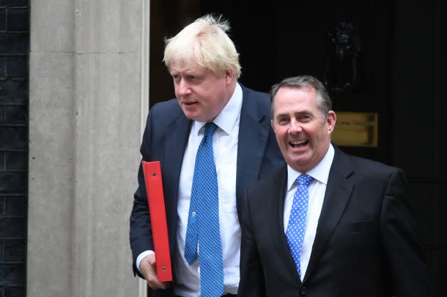 Foreign Secretary Boris Johnson and International Trade Secretary Liam Fox 