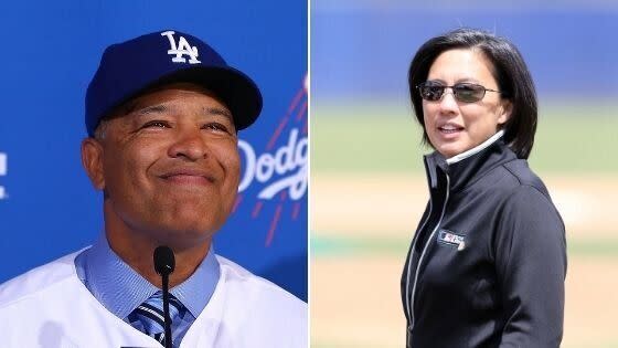 In October, Dave Roberts become <a href="https://www.thescore.com/mlb/news/2045237" target="_blank" rel="noopener noreferrer">the first manager of Asian descent</a> to led his team to a World Series victory. A month later, Kim Ng became the <a href="https://www.today.com/news/miami-marlins-kim-ng-becomes-1st-female-general-manager-mlb-t199023" target="_blank" rel="noopener noreferrer">first woman</a> and first East Asian American to hold the position of general manager in Major League Baseball history. (Photo: Getty Images)
