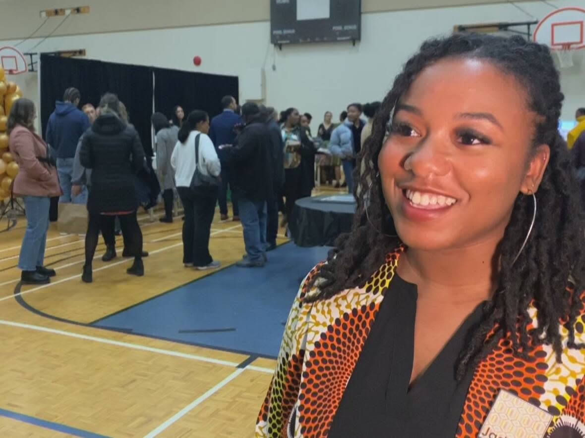 Jaden Dixon is one of Nova Scotia Community College's first graduates of its Africentric early childhood education diploma program. (Feleshia Chandler/CBC - image credit)