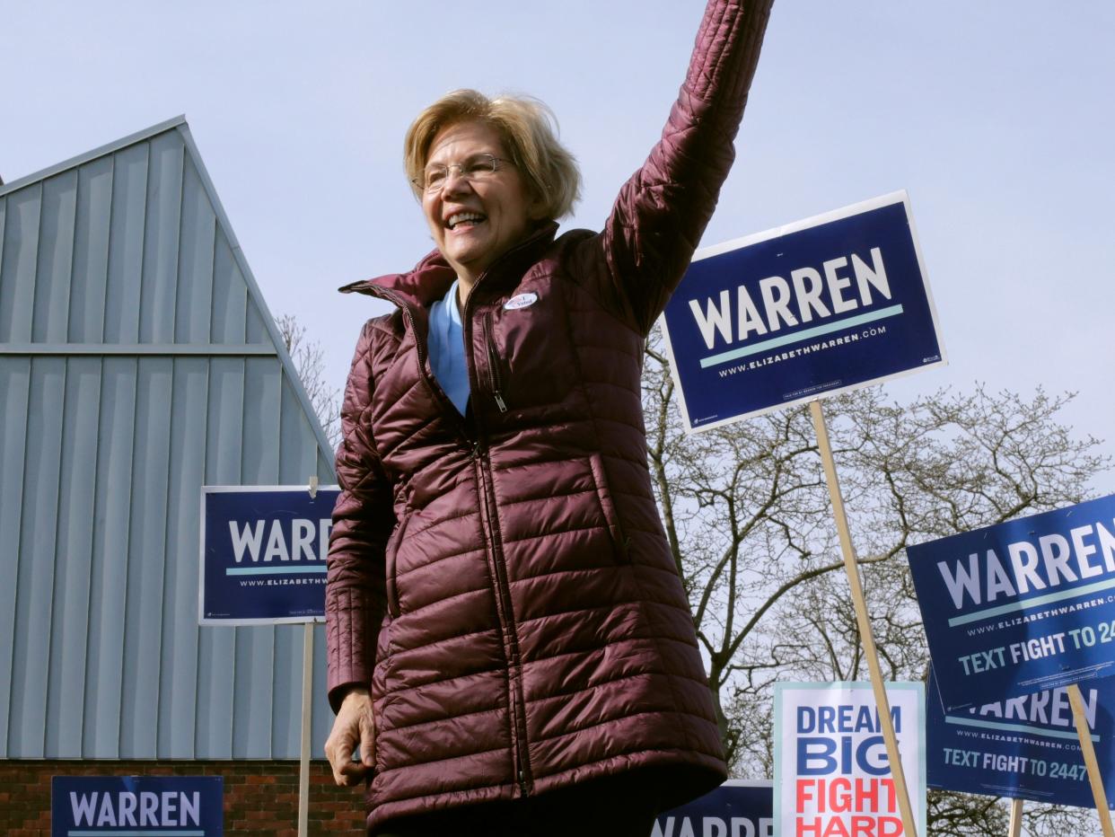 Elizabeth Warren campaigning