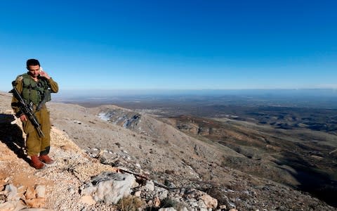 The Golan Heights is a strategic highground captured from Syria in 1967 - Credit: BAZ RATNER/AFP/Getty Images