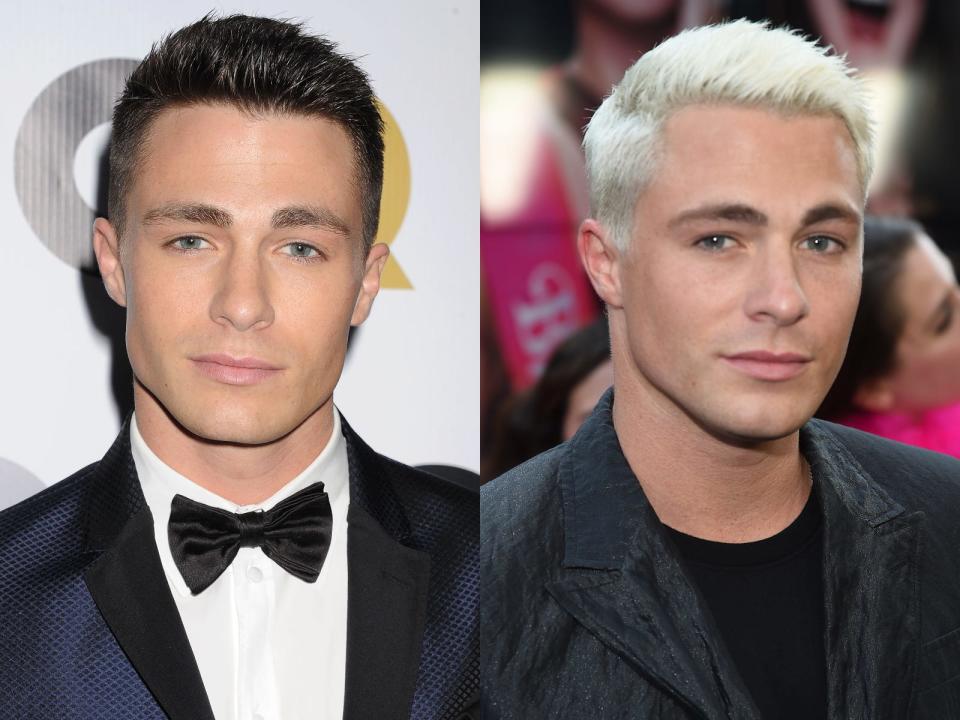 colton haynes platinum blonde