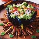 <p>Kids will go wild for this chocolate bundt cake cauldron filled with gummy teeth, worms, frogs and snakes. The pretzel log fire gives the dessert an extra special touch.</p><p><em><a href="https://www.womansday.com/food-recipes/food-drinks/recipes/a10660/bubbling-cauldron-cake-122104/" rel="nofollow noopener" target="_blank" data-ylk="slk:Get the recipe for Bubbling Cauldron Cake;elm:context_link;itc:0;sec:content-canvas" class="link ">Get the recipe for Bubbling Cauldron Cake</a>.</em></p>