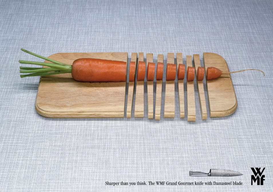 Print adverts: WMF knife