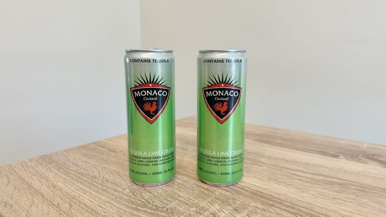 Two cans of Monaco cocktails