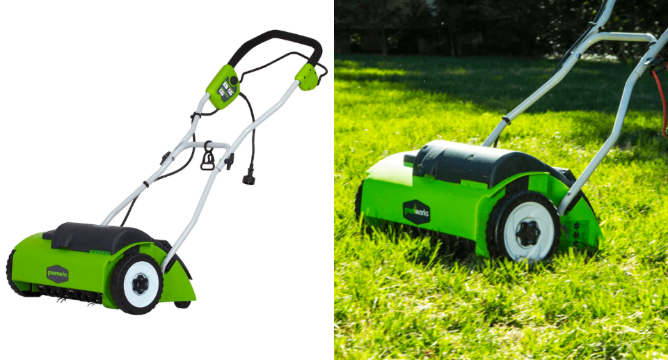 Corded Dethatcher and more lawn tools are on sale at Amazon Canada.