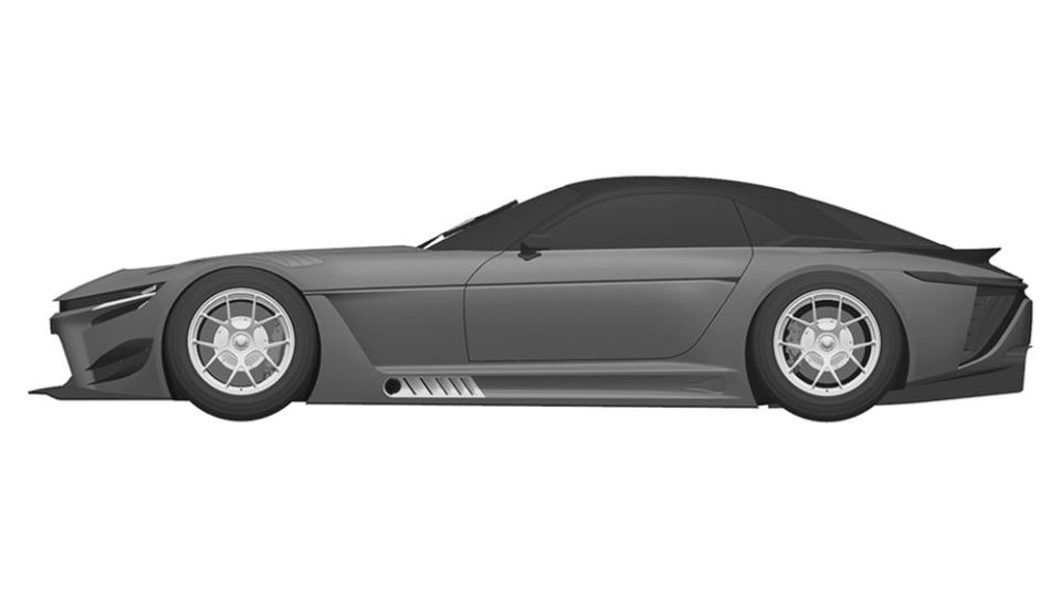 A patent image of a possible production version of the Toyota GR GT3 - Credit: EUIPO