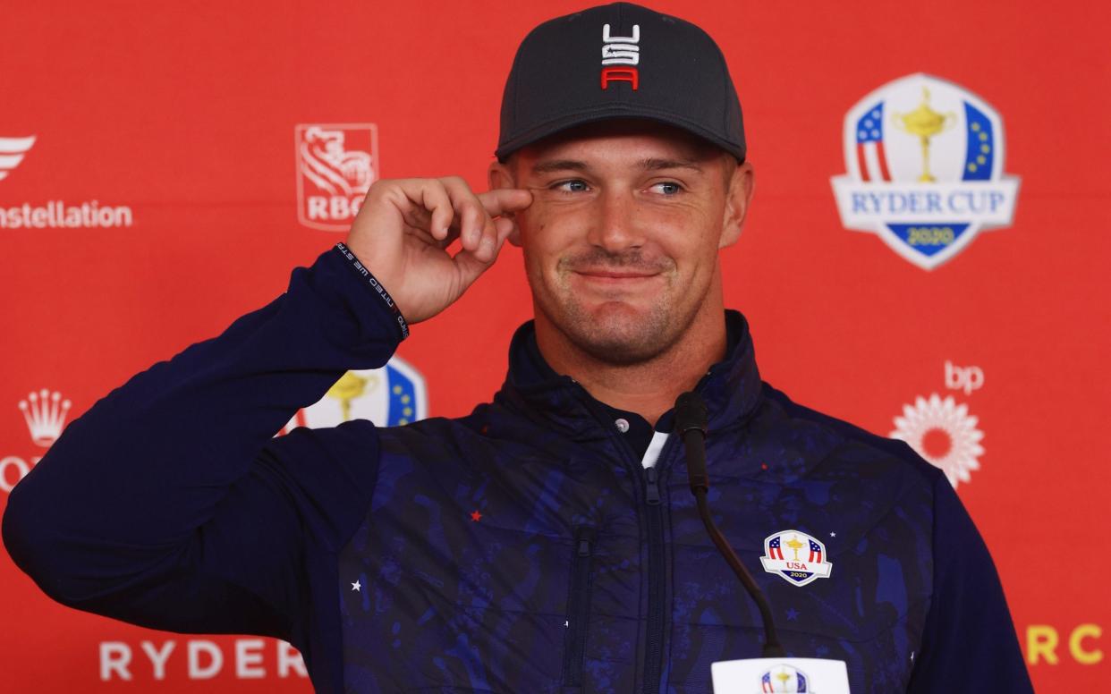 Bryson DeChambeau at his Ryder Cup press conference - GETTY IMAGES