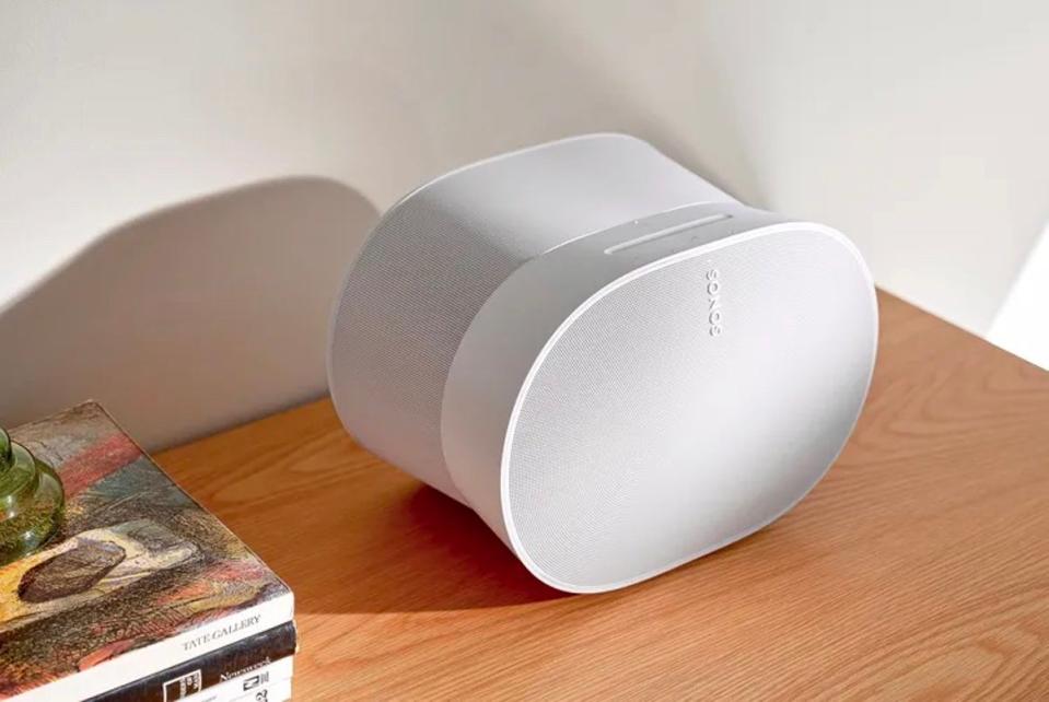 The Sonos Era 300, pictured, and Era 100 come in black and white (Sonos)