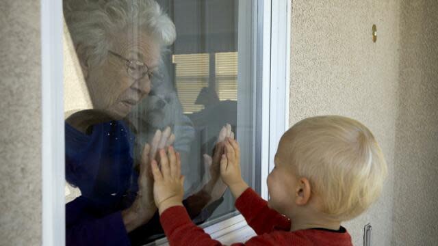 A child interacts with a relative. / Credit: CBS Saturday Morning