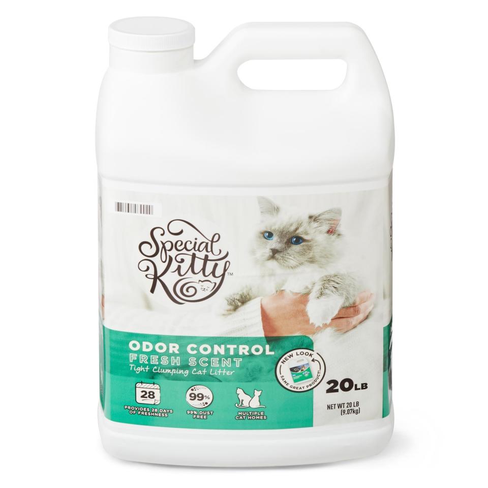 2) Fresh Scent Scoopable Clumping Cat Litter