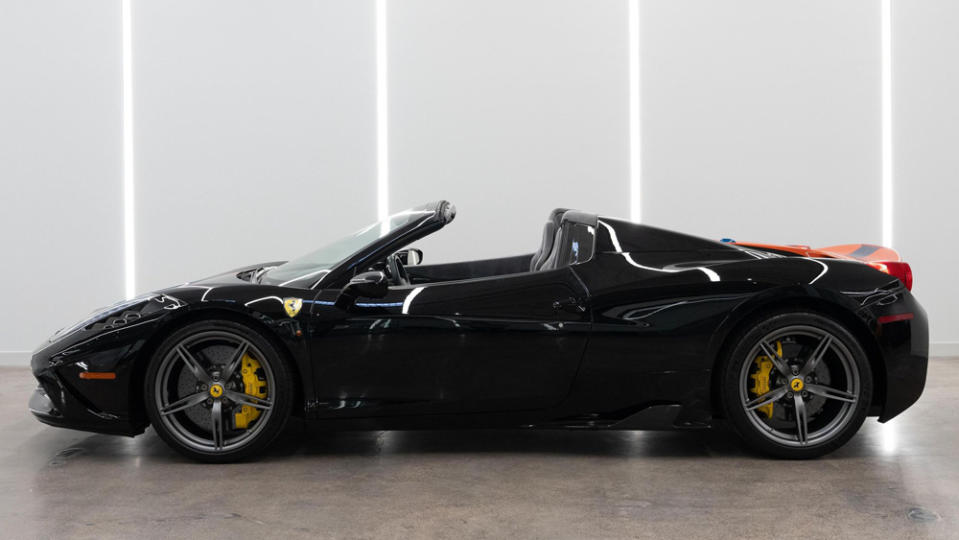 A 2015 Ferrari 458 Speciale Aperta. 