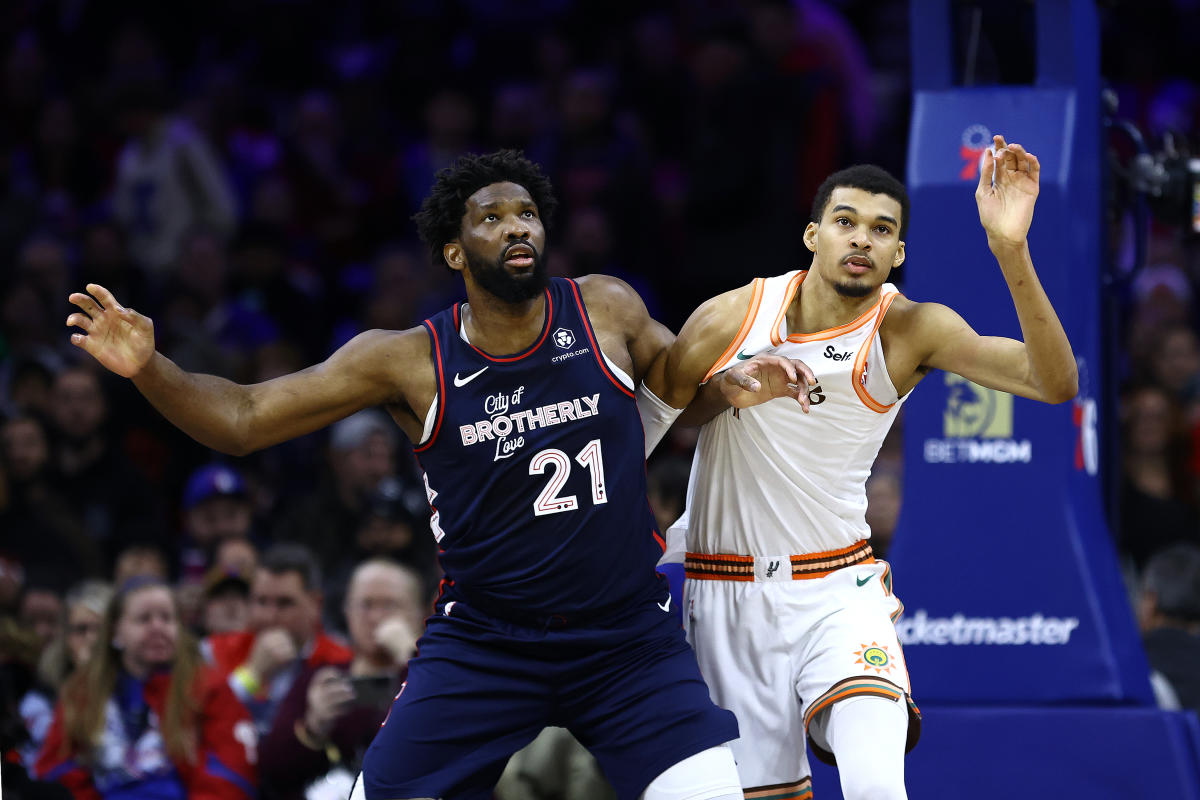 Joel Embiid bullies Victor Wembanyama, breaks Wilt Chamberlain's 76ers  record with historic 70-point night - Yahoo Sports