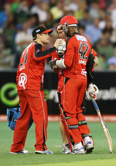 The top-placed Renegades said on Monday Samuels' injury was still being assessed.