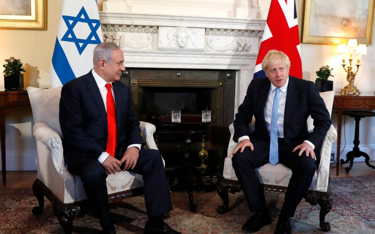 Boris Johnson met Israel's Benjamin Netanyahu on Thursday at 10 Downing Street - Getty Images Europe